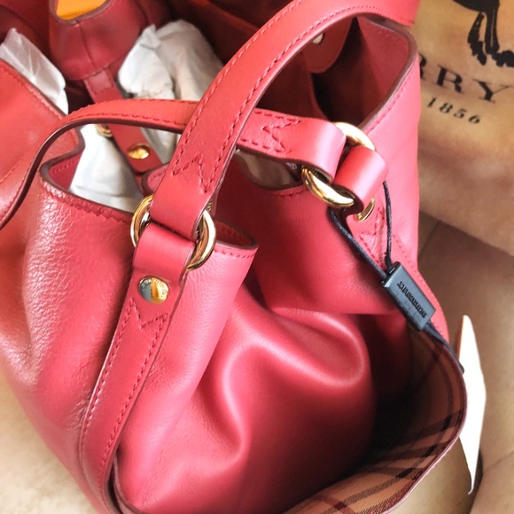 New Burberry Pink Azalea Small Canterbury Leather - Picture 6 of 8